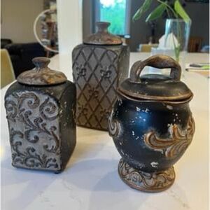 Decorative vases - set of 3